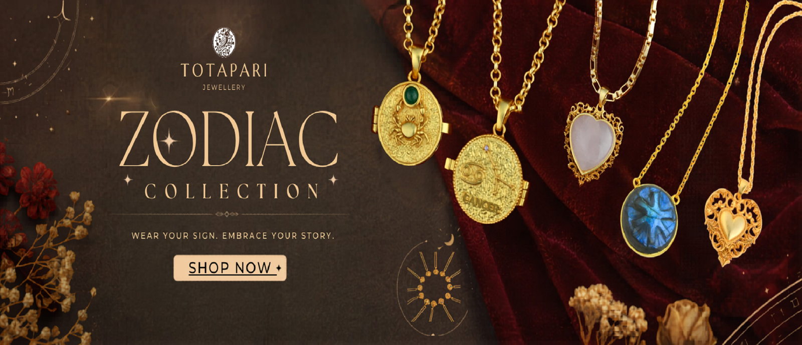 Zodiac website banner design